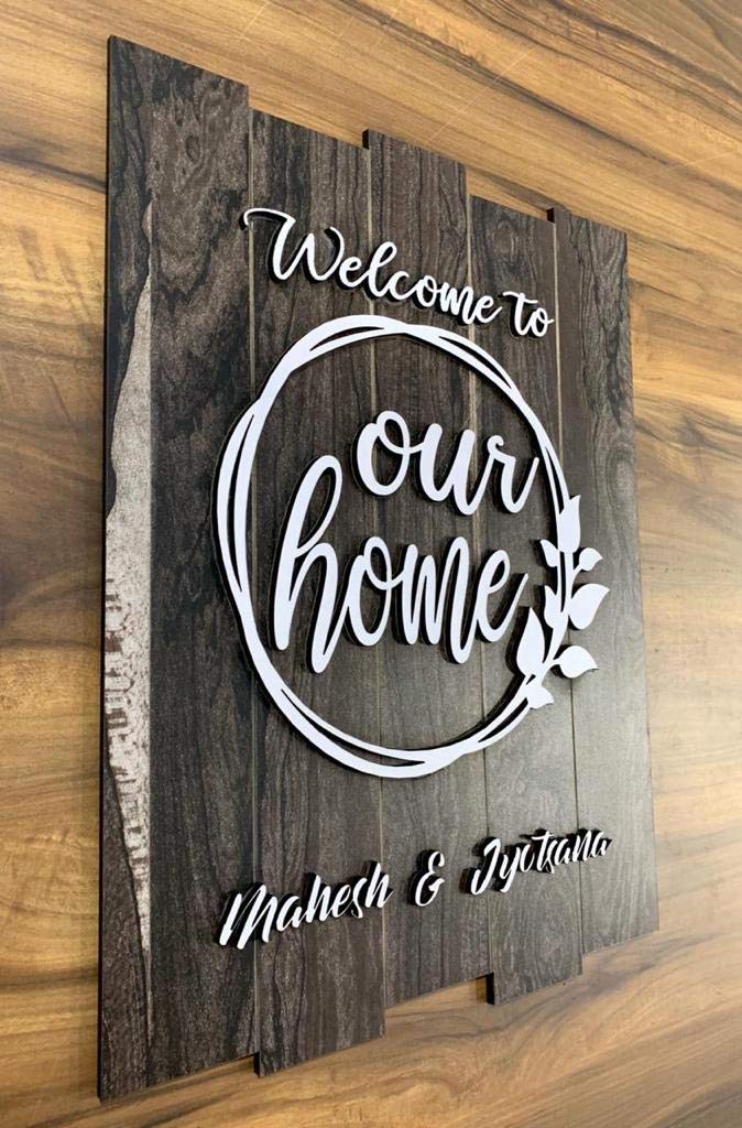 Wooden Name Plate Design 1