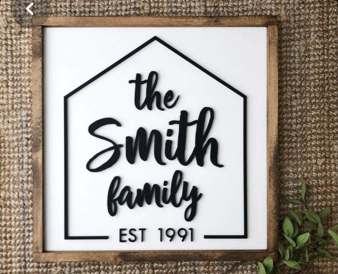 Wooden Name Plate Design 3