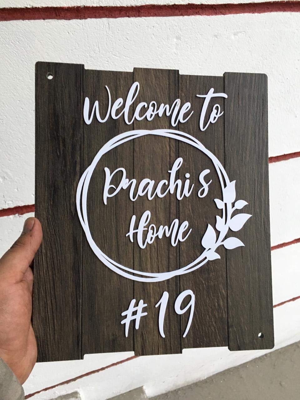 Wooden Name Plate Design 31