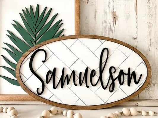 Wooden Name Plate Design 25
