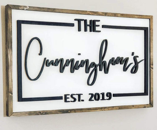 Wooden Name Plate Design 4