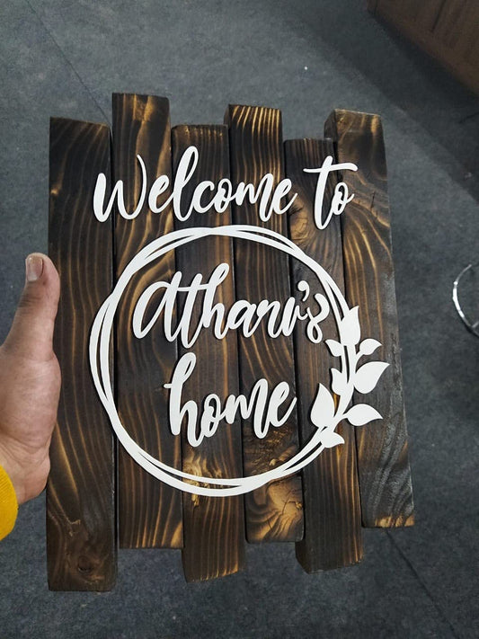 Wooden Name Plate Design 33