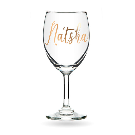 Customized Name Wine Glass Design 1